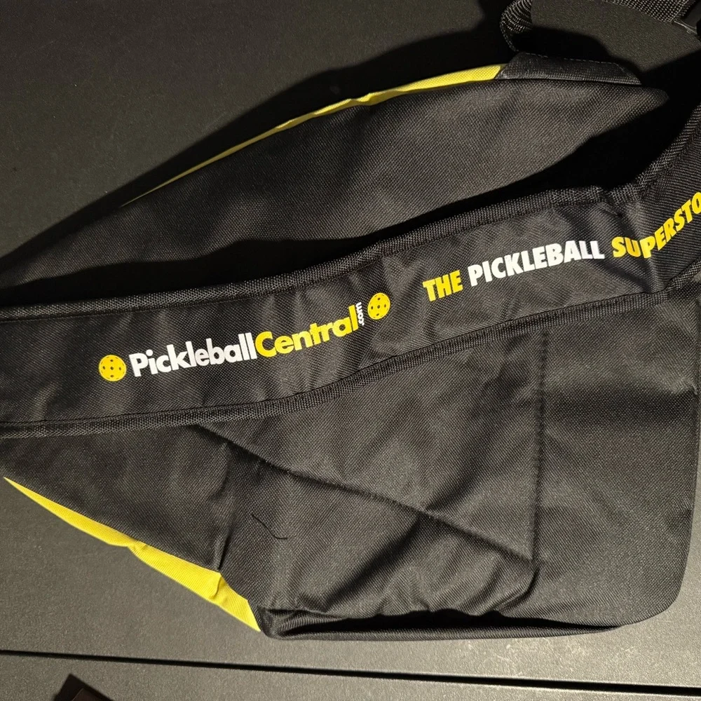 New-Yellow and Black Pickleball Sling Bag